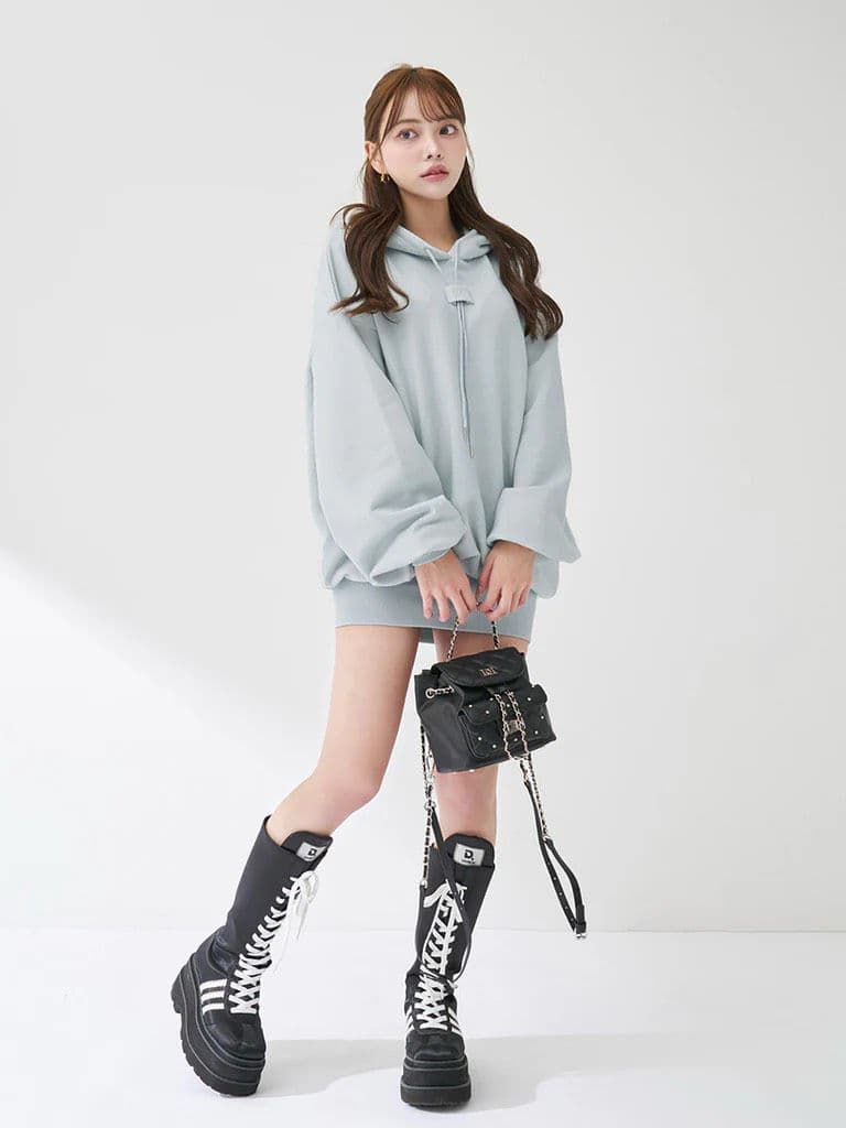 Darich ダーリッチ キルティングビジューミニリュック BLK