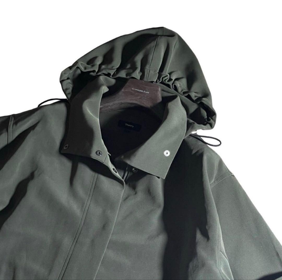 【極美品22SS】セオリー 01-2109606 ミリタリーコート S(XL相当