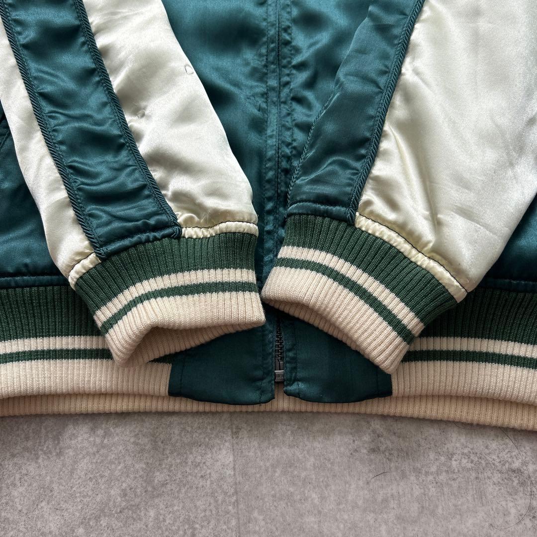 ロンハーマンヴィンテージ スカジャン XS グリーン アロハガール サーフ