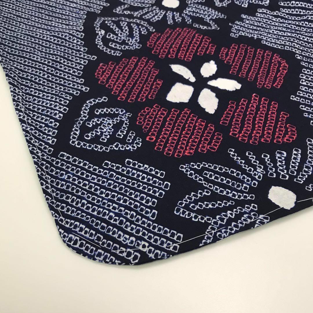 浴衣 有松鳴海本絞り 花柄模様 KK-1665