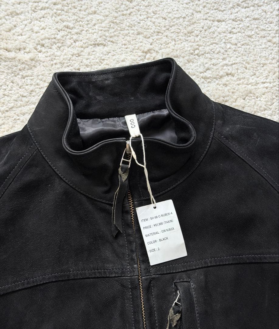 CCU HIGH NECK BLOUSON - COW NUBUCK サイズ2