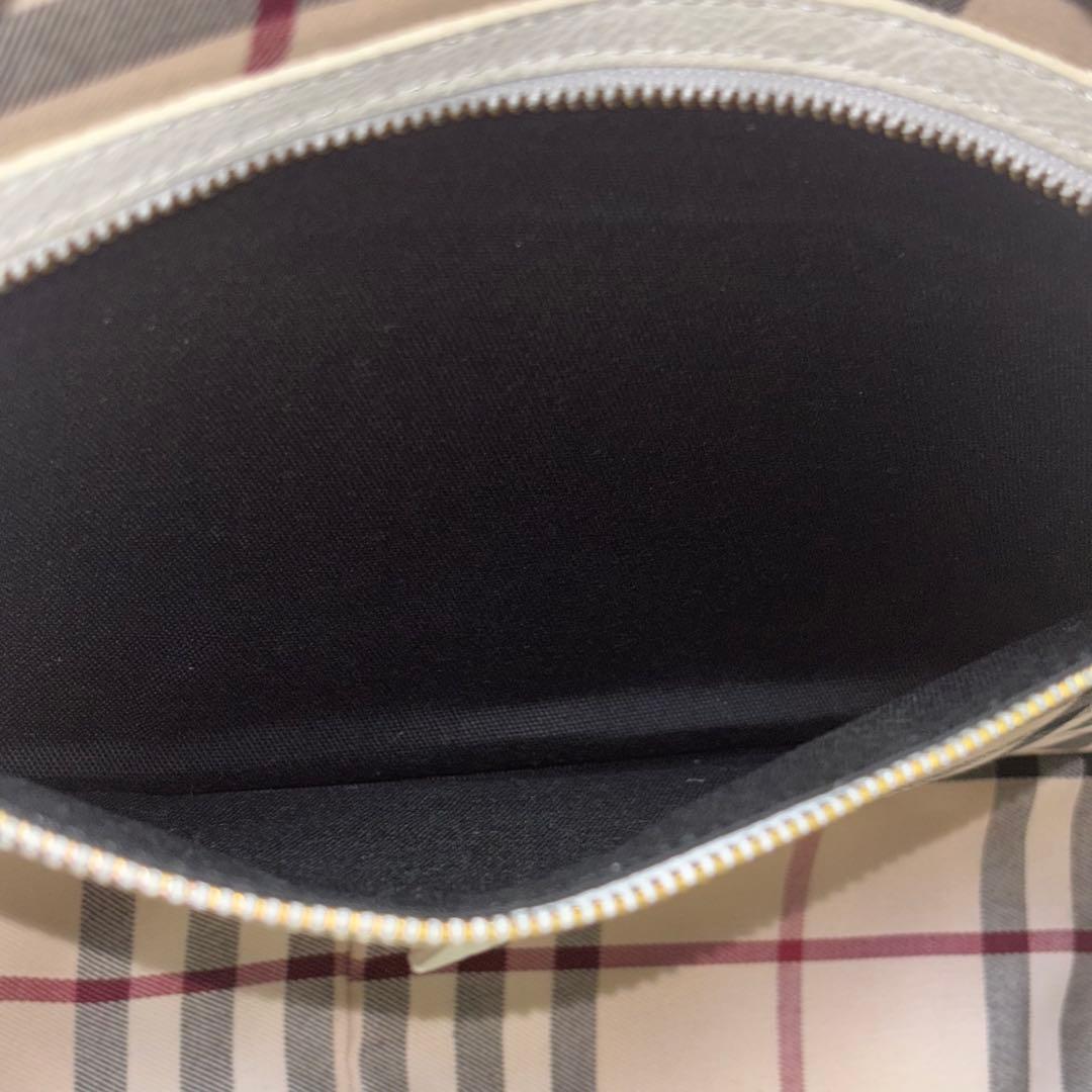 Burberry☆ホワイトレザーボストンバッグ 未使用