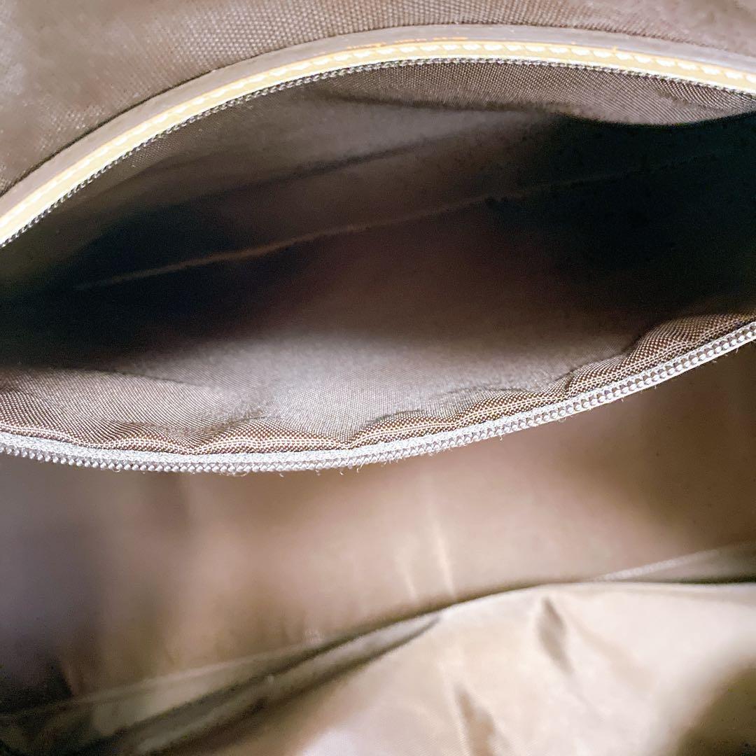 【美品】COACH コーチ 4254 シグネチャー キャンバス レザー ボストン