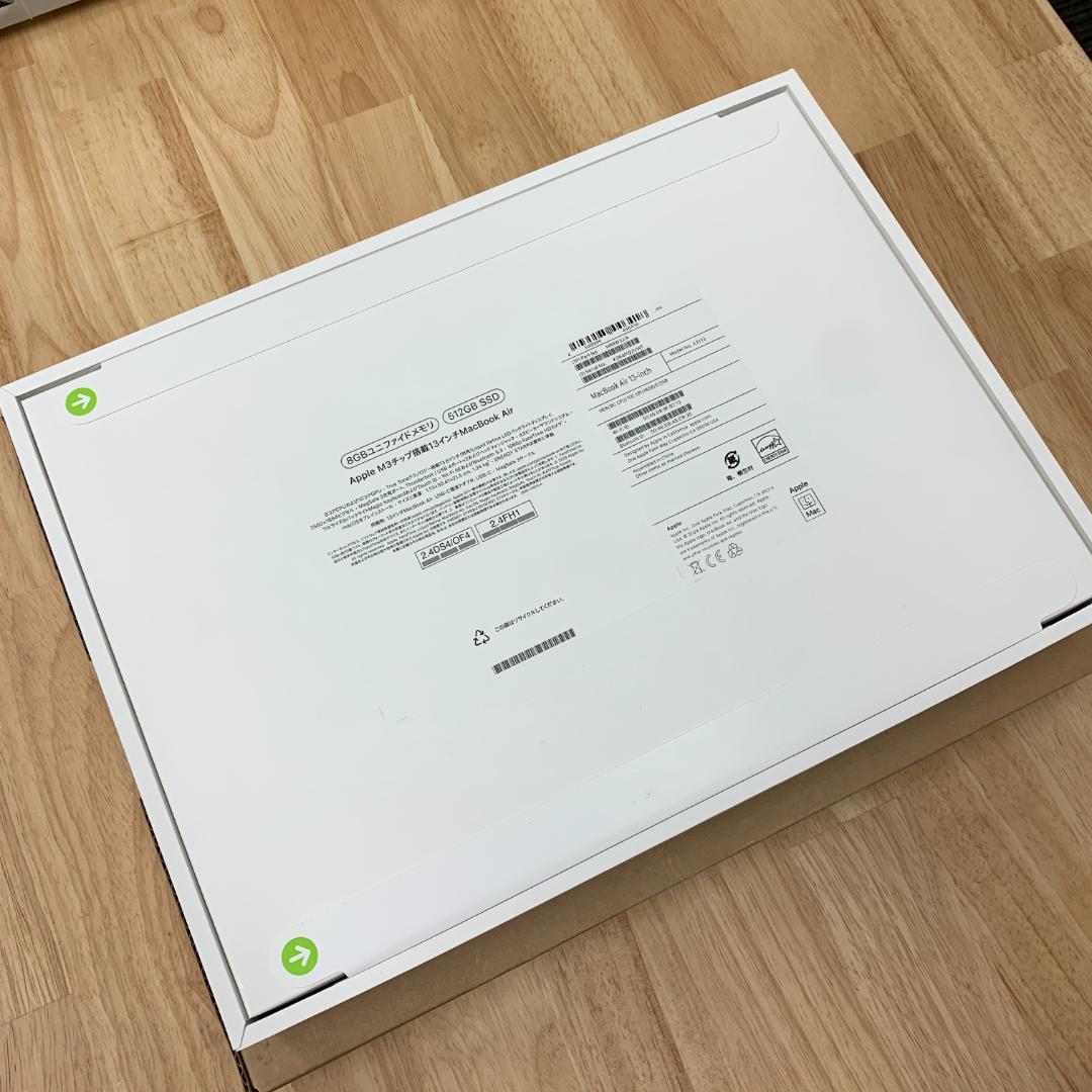 未開封MacBook Air M3チップ 13インチ 512GB ミッドナイト