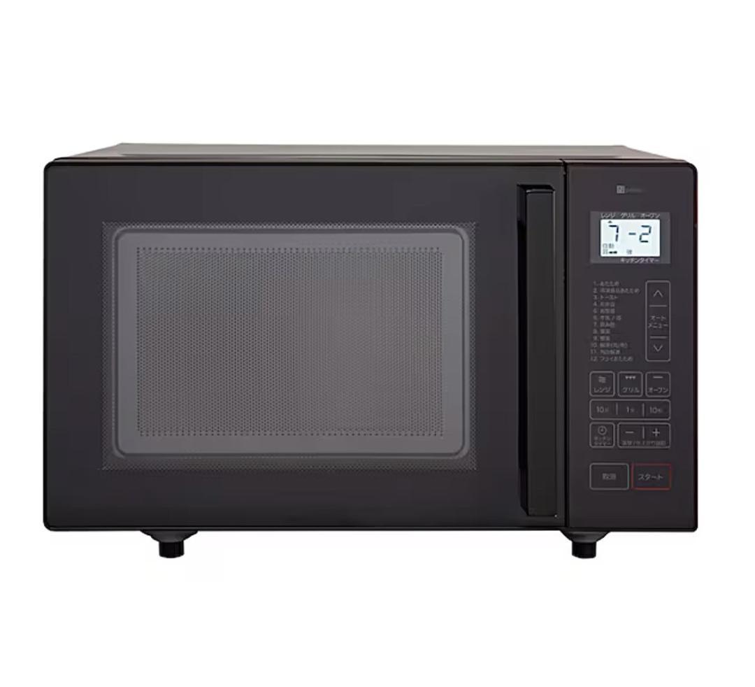 フラットオーブンレンジ16L ニトリ 2025年製 BK2C04 BK *