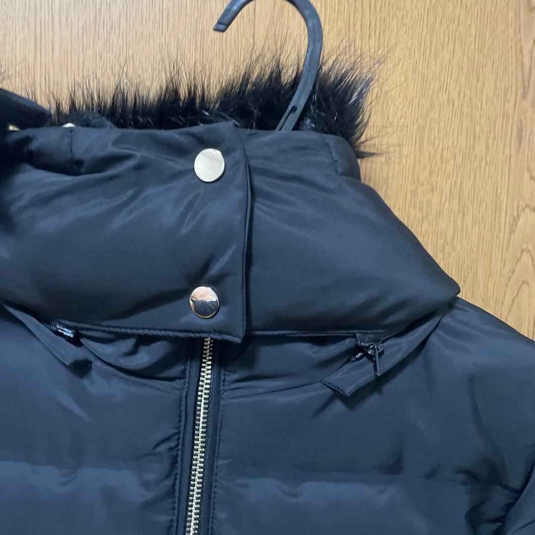 ZARA ザラ セミロング丈フード付きダウンジャケット