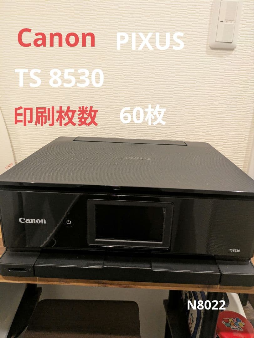 Canon PIXUS TS8530 印刷枚数 60枚 管N8022