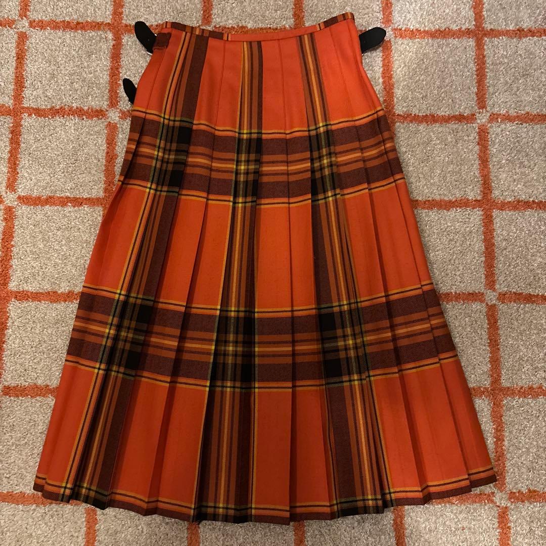 O'NEIL of DUBLIN(オニールオブダブリン)ラップスカート オレンジ