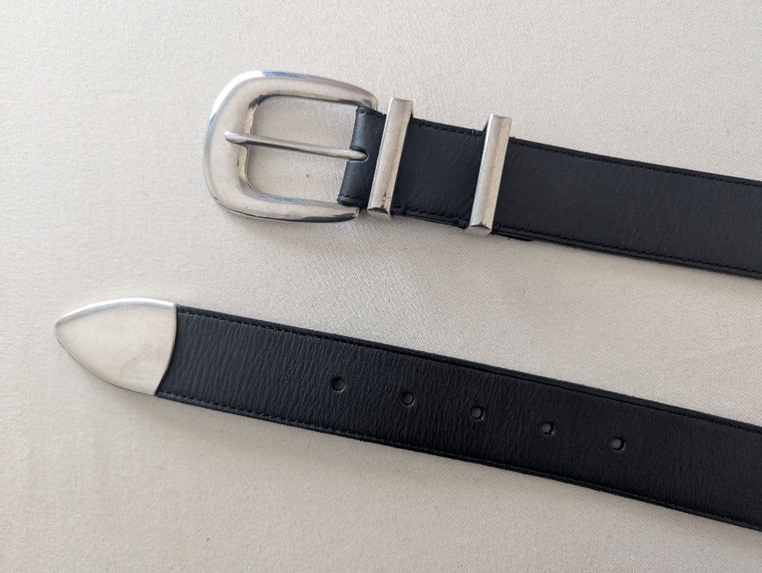 美品 CELINE ラージ 35MM ウエスタンベルト 80 エディスリマン