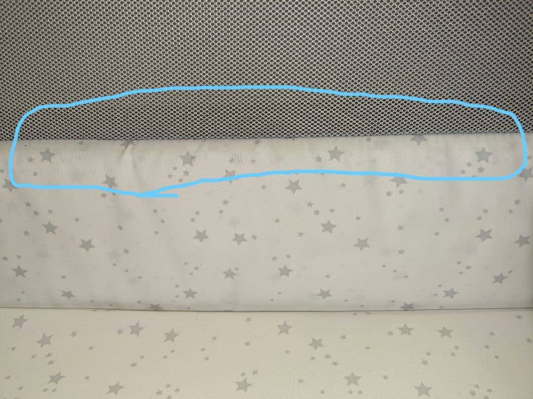 HZDMJベビーベッド グレー