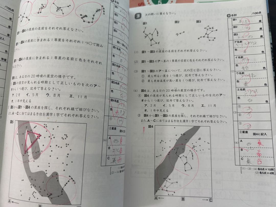 サピックスsapix5年　理科と社会　フルセット98冊　2022年版　一部未記入