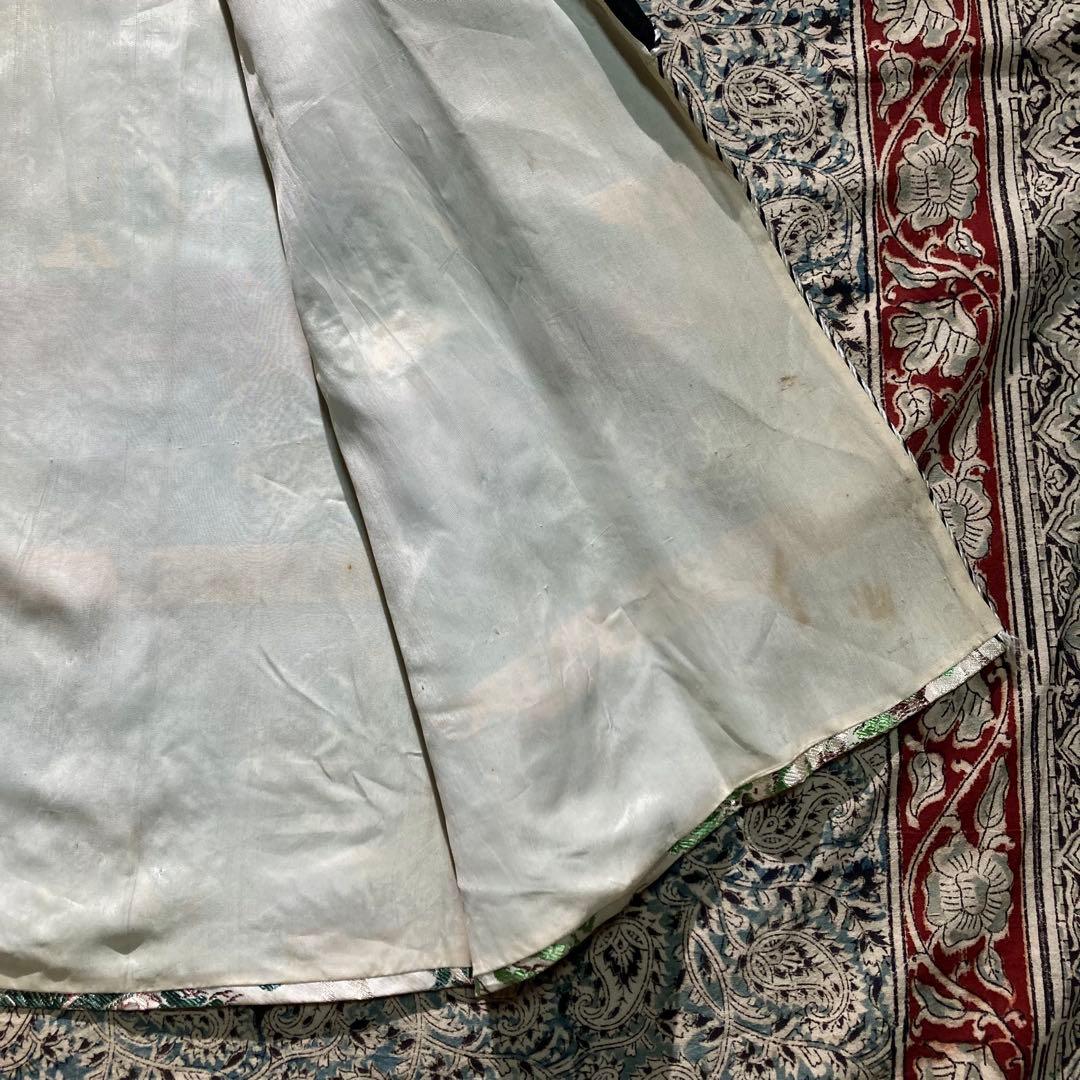 マーレ 50's 西陣織 五重塔 スカガウン 和柄 スモーキングガウン