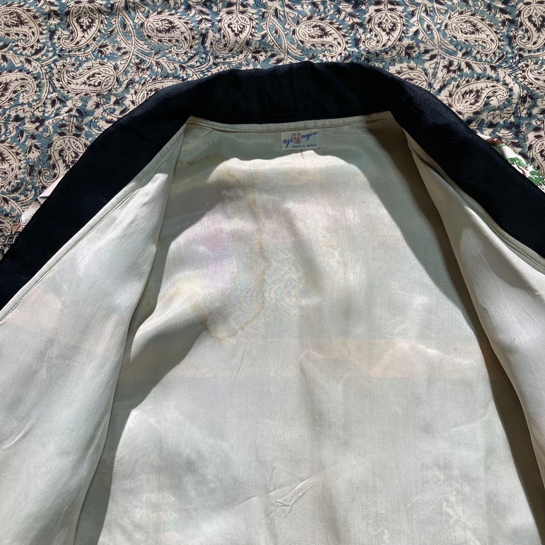 マーレ 50's 西陣織 五重塔 スカガウン 和柄 スモーキングガウン