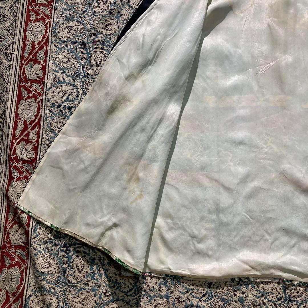 マーレ 50's 西陣織 五重塔 スカガウン 和柄 スモーキングガウン