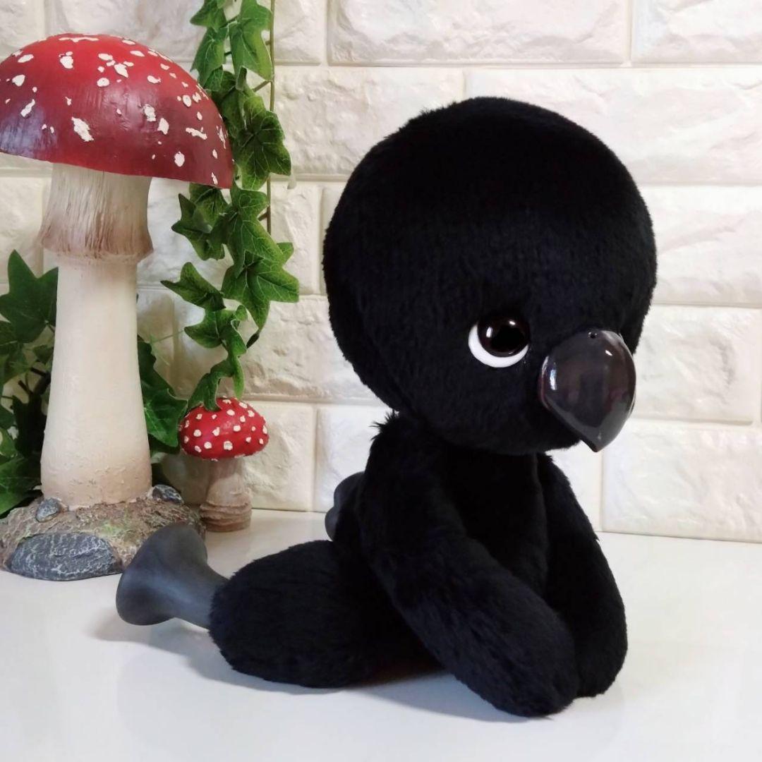ぬいぐるみ✽アートドール✽カラスのかーくん✽手足可動✽デラックスサイズ