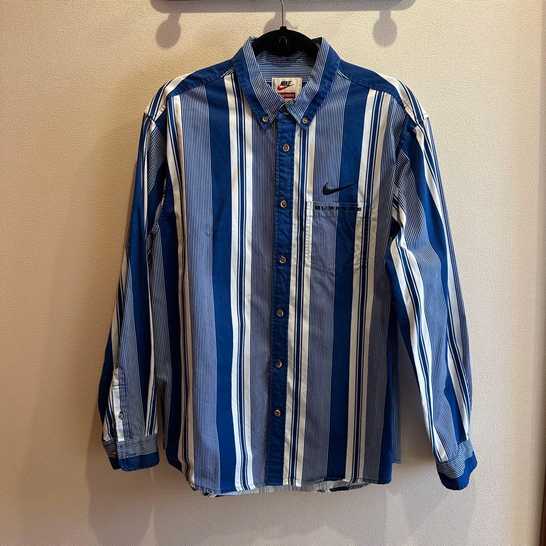 Supreme NIKE ストライプシャツ Mサイズ
