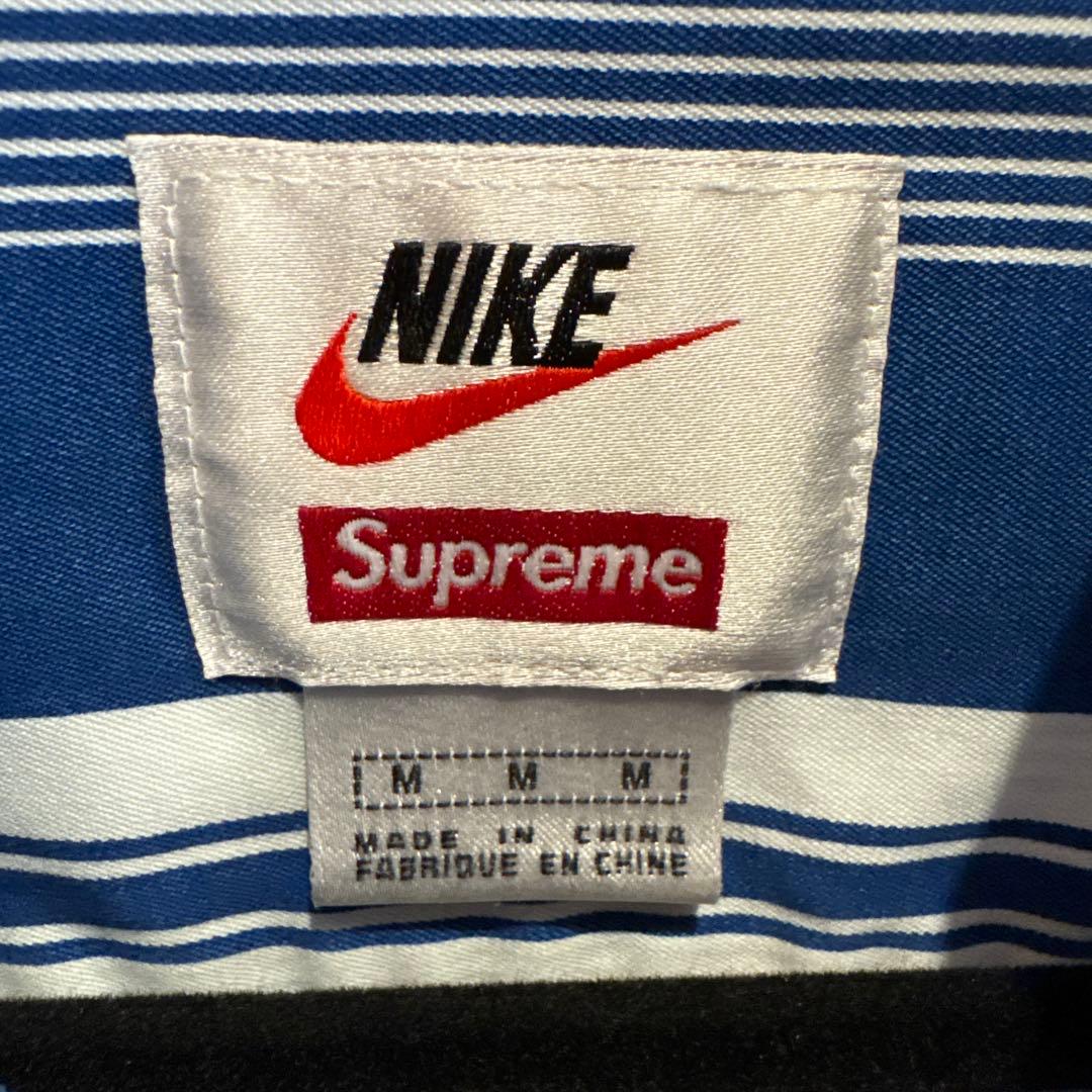 Supreme NIKE ストライプシャツ Mサイズ