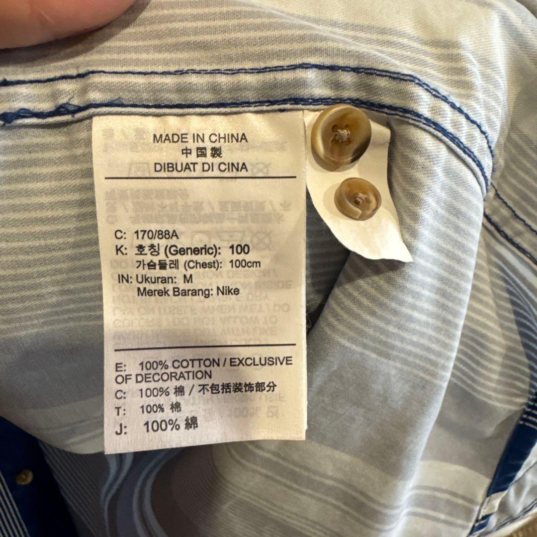 Supreme NIKE ストライプシャツ Mサイズ