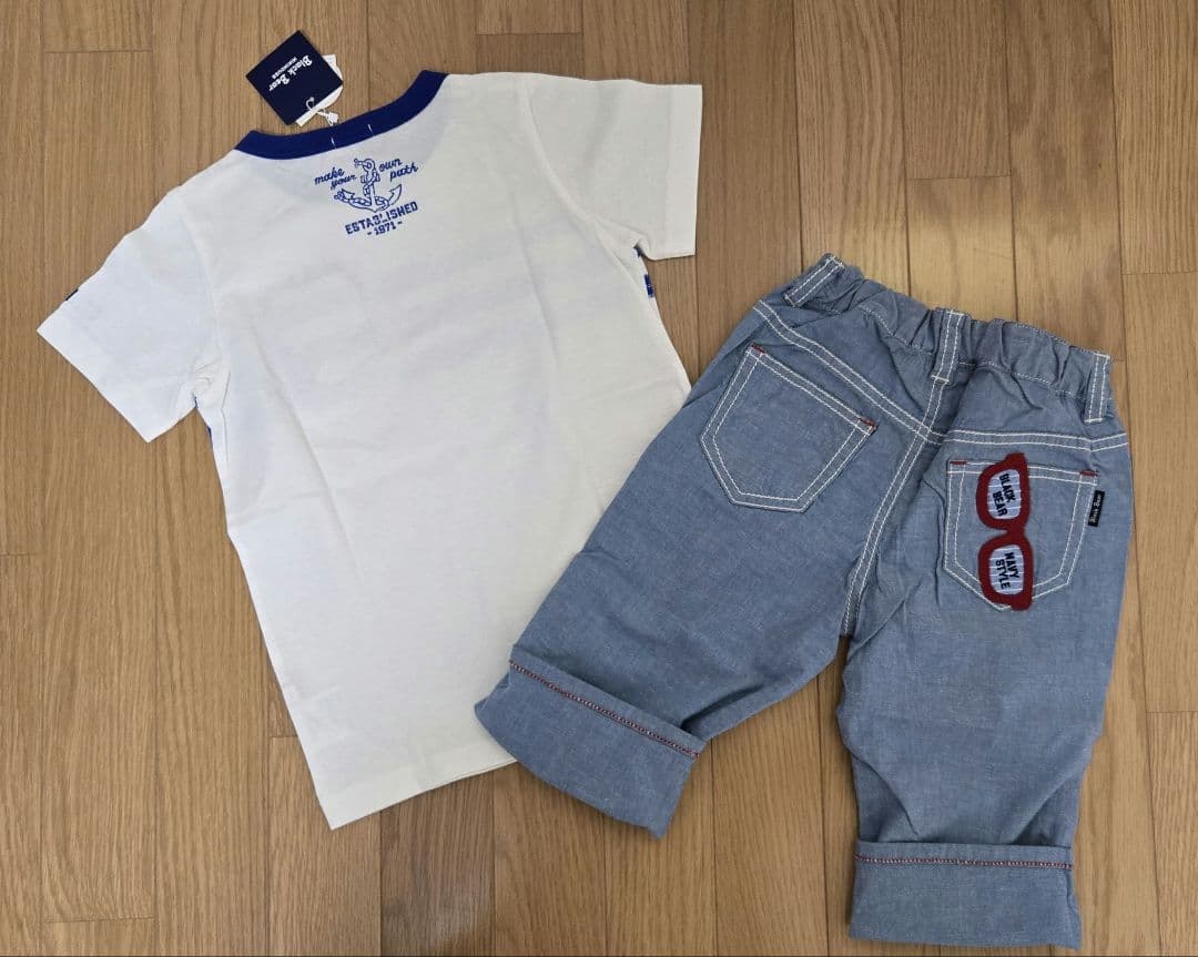 新品タグ付き　ミキハウス　ブラックベア　 Tシャツ　ハーフパンツ　セット 120