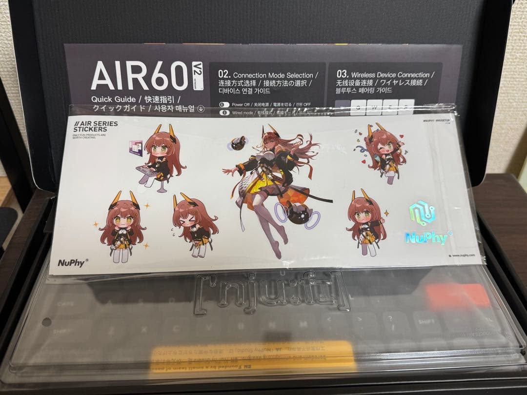 NuPhy Air60 V2 赤軸 専用ケース付き
