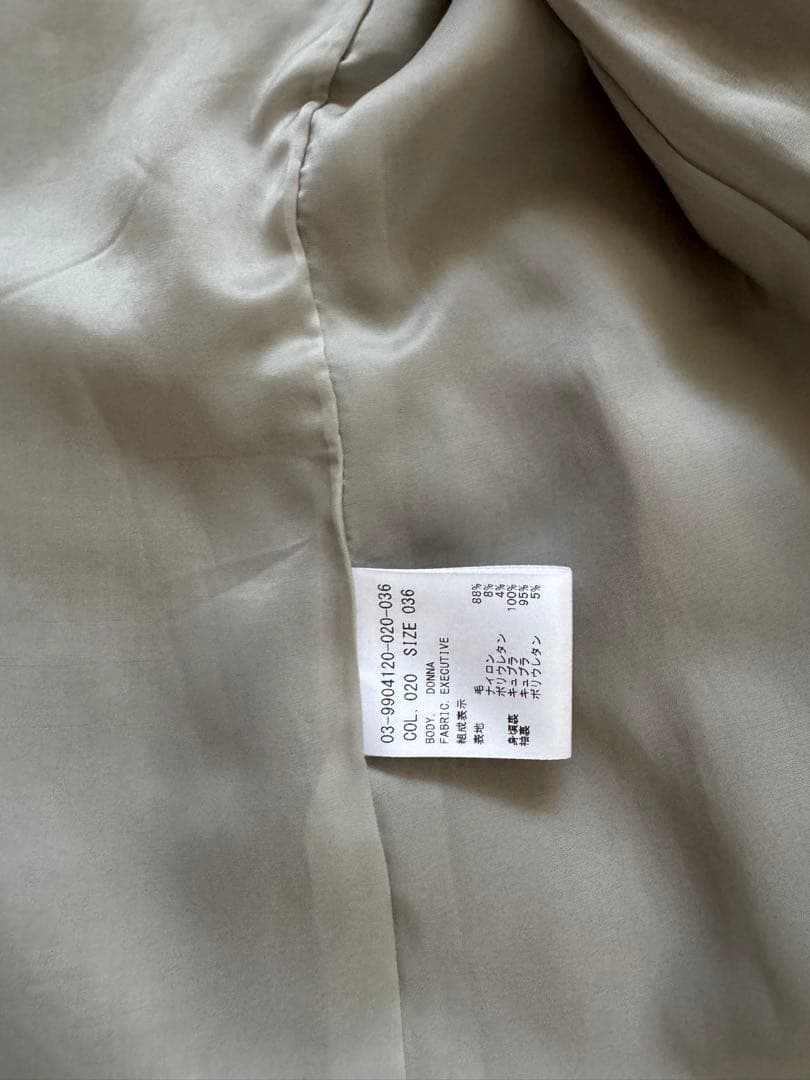 セオリー　 グレー ノーカラー スーツジャケット
