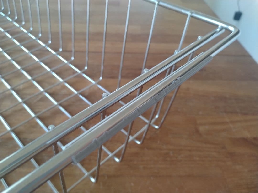 【訳あり】MUJI無印良品 ステンレスユニットシェルフ用ワイヤーバスケット2個