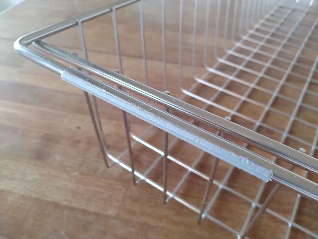 【訳あり】MUJI無印良品 ステンレスユニットシェルフ用ワイヤーバスケット2個