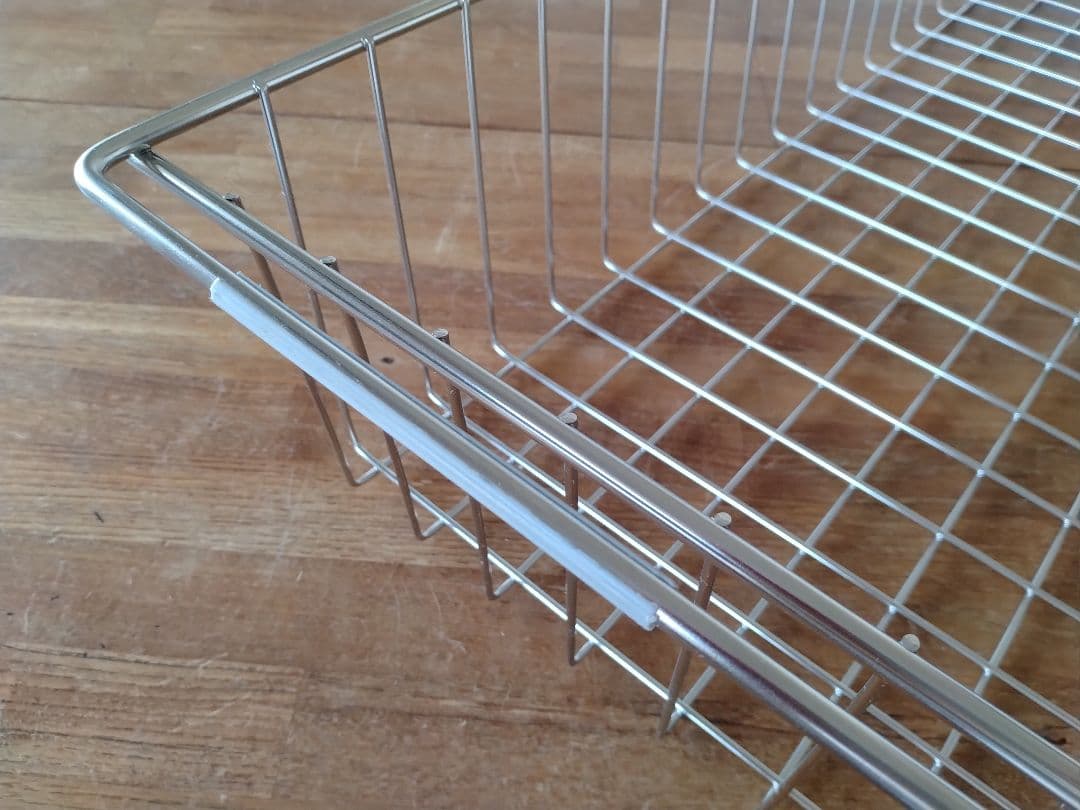 【訳あり】MUJI無印良品 ステンレスユニットシェルフ用ワイヤーバスケット2個