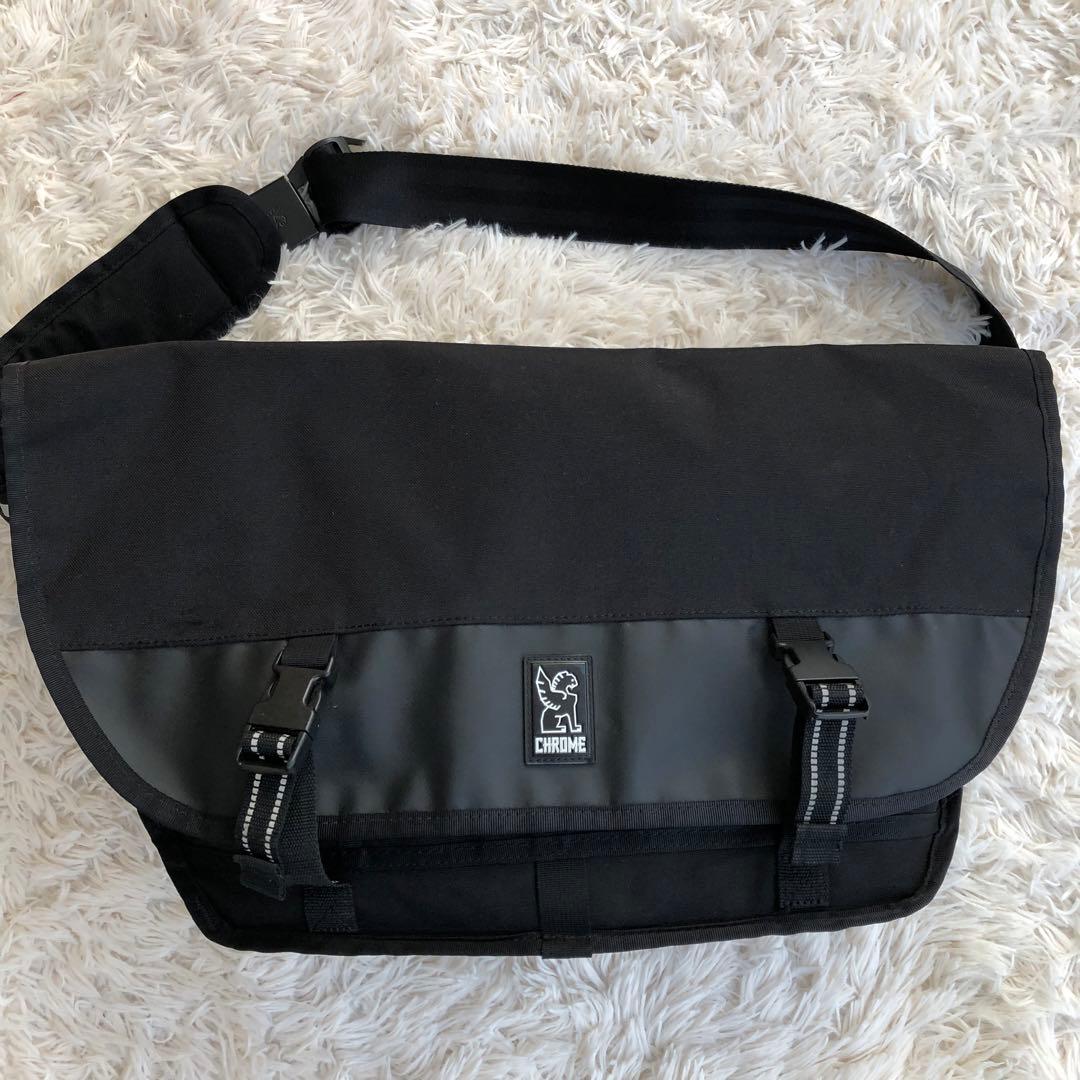 【美品】CHROMEクロームメッセンジャーバッグブラック黒ショルダーバッグ