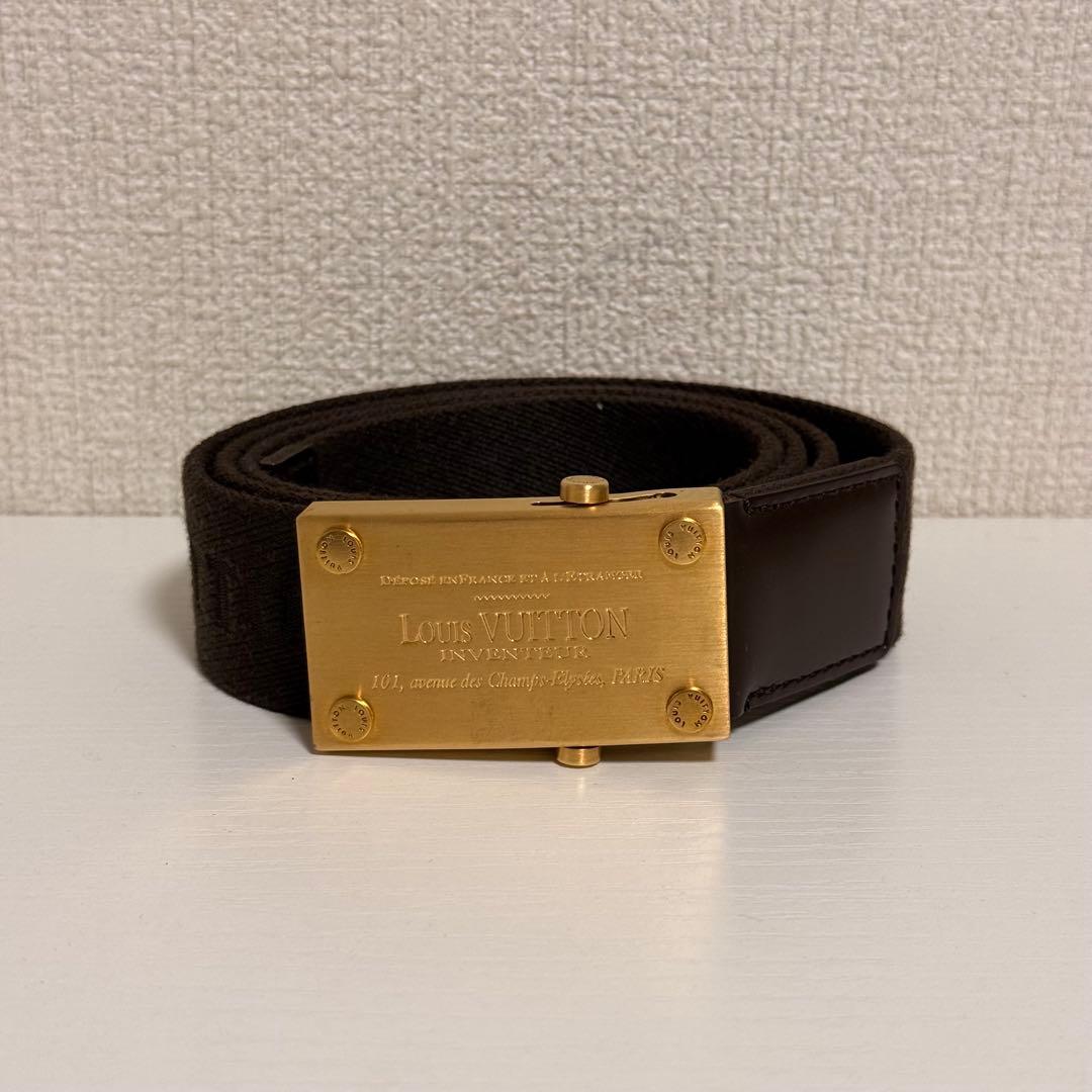 LOUIS VUITTON サンチュール　ベンガル　ベルト　キャンバス