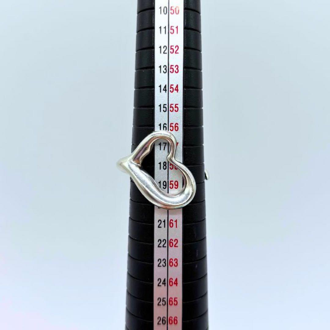 オープンハート リング 18号 シルバー925 ティファニー スターリング 箱袋