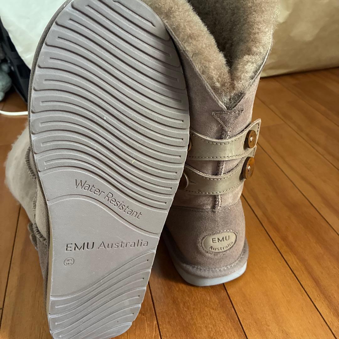 新品 エミューオーストラリア EMU ムートンブーツ 26 ベージュ ミドル丈