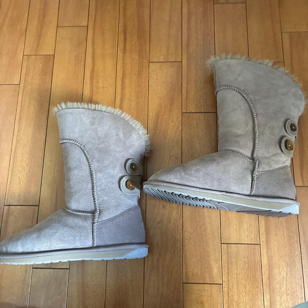 新品 エミューオーストラリア EMU ムートンブーツ 26 ベージュ ミドル丈