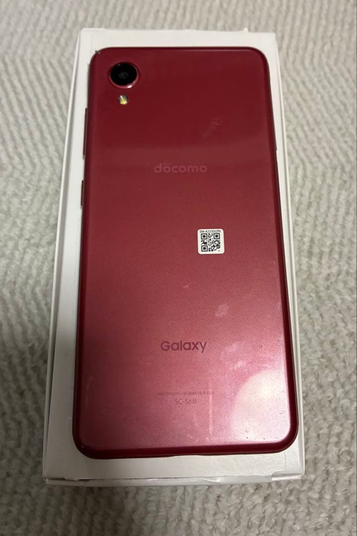 美品‼️Galaxy SC-56B docomo ケース付き　レッド