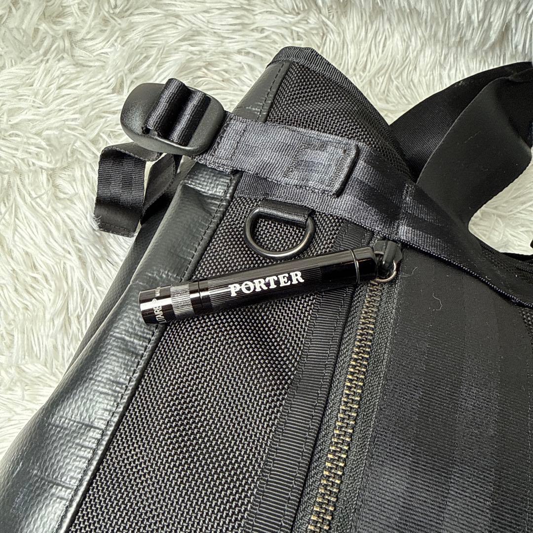 ポーター ヒート トートバッグ マグライト A4収納可 大容量 吉田カバン 黒
