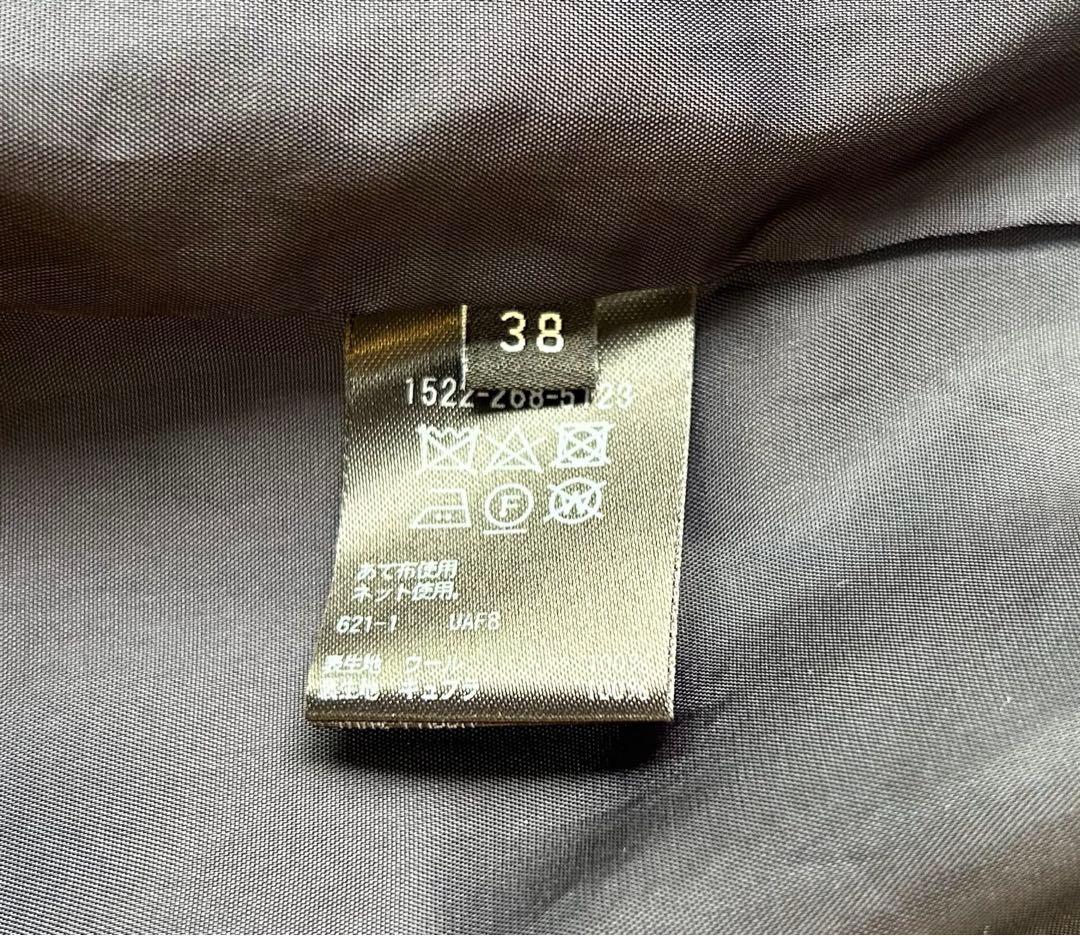 美品　近年モデル　ユナイテッドアローズ ノーカラーパンツセットアップスーツ　紺