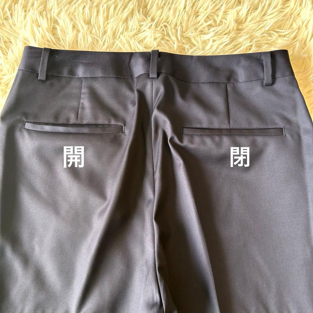 美品　近年モデル　ユナイテッドアローズ ノーカラーパンツセットアップスーツ　紺