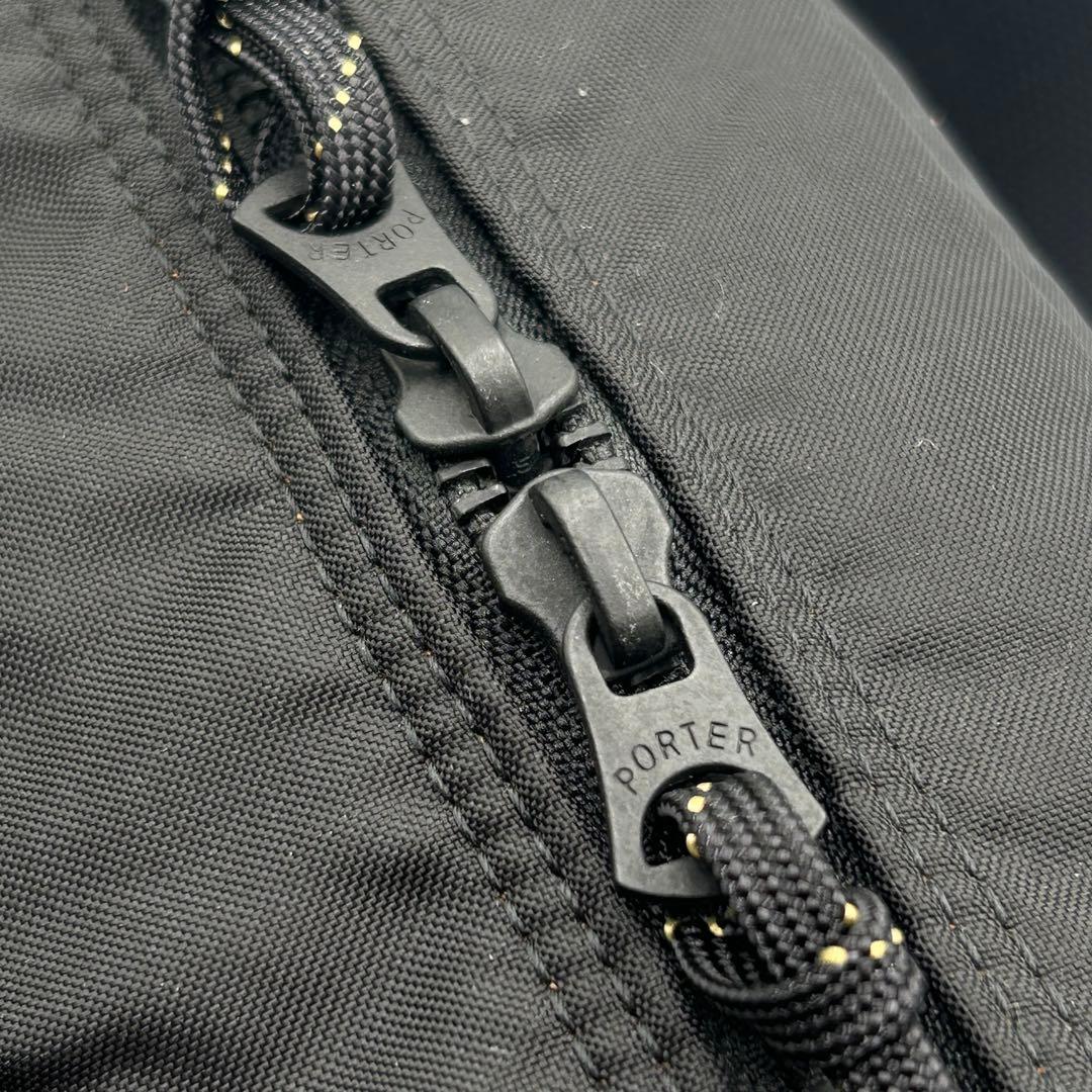 ☆未使用級☆【PORTER】現行 FORCE 2WAY WAIST BAG 黒