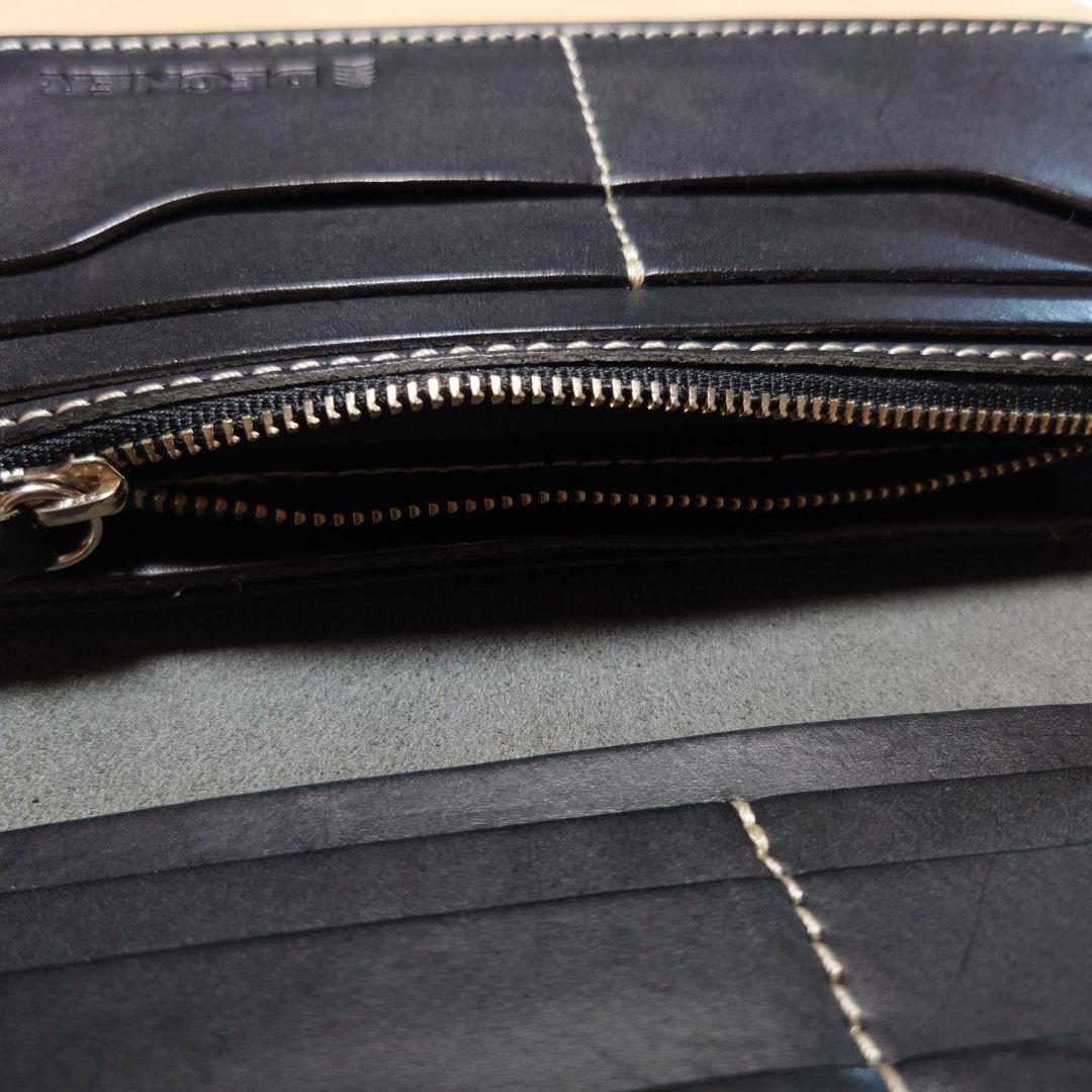 ★★美麗品★★デグナー バイカーズロングウォレット ブラック