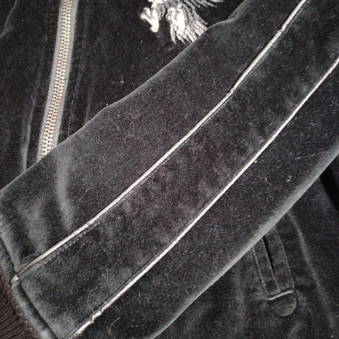 JACK ROSE ジャックローズ スカジャン リバーシブル 刺繍 別珍 黒