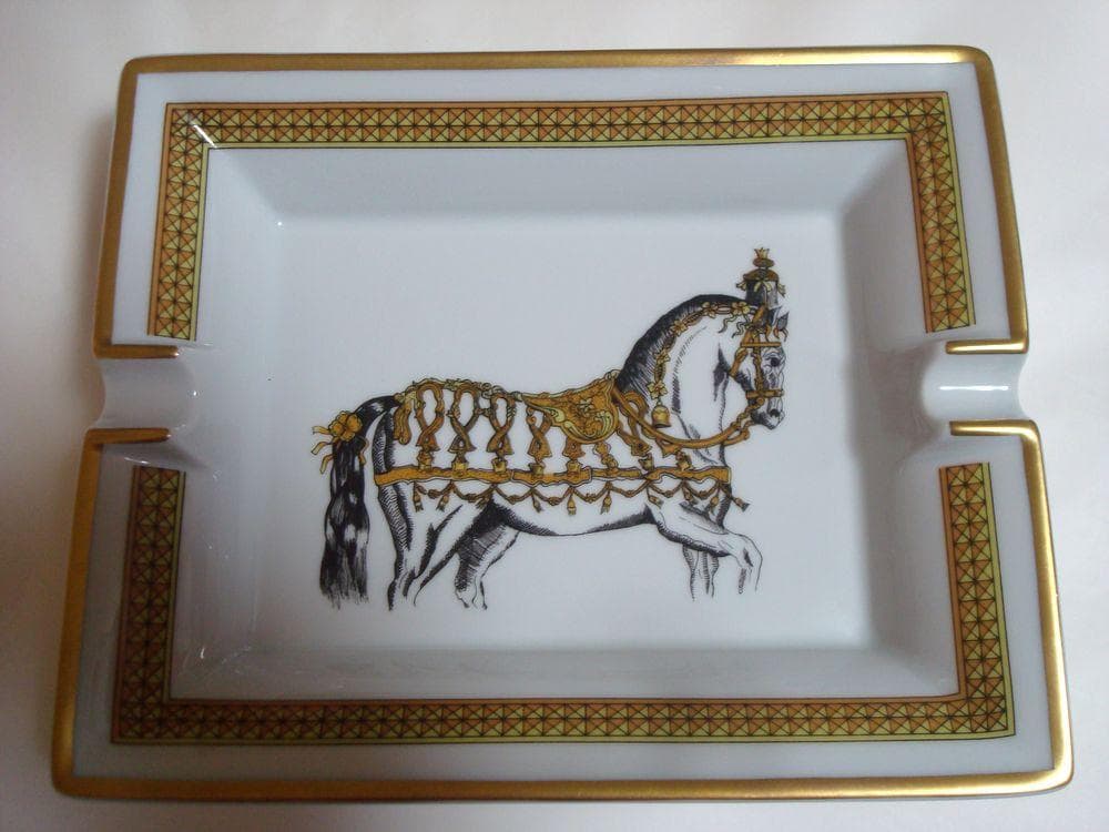 エルメス　HERMES　　灰皿　アッシュトレイ 　飾り馬