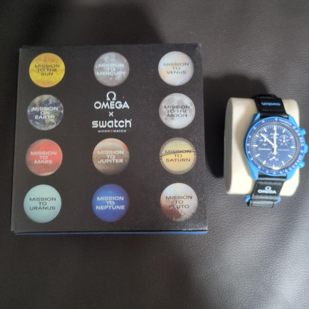 25年8月17日購入 オメガ スウォッチ ムーンスウォッチ ネプチューン