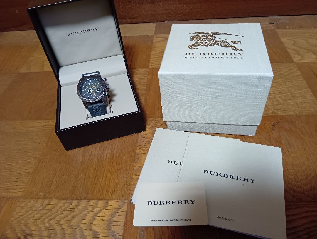 メンズ腕時計 クォーツ クロノグラフ バーバリー