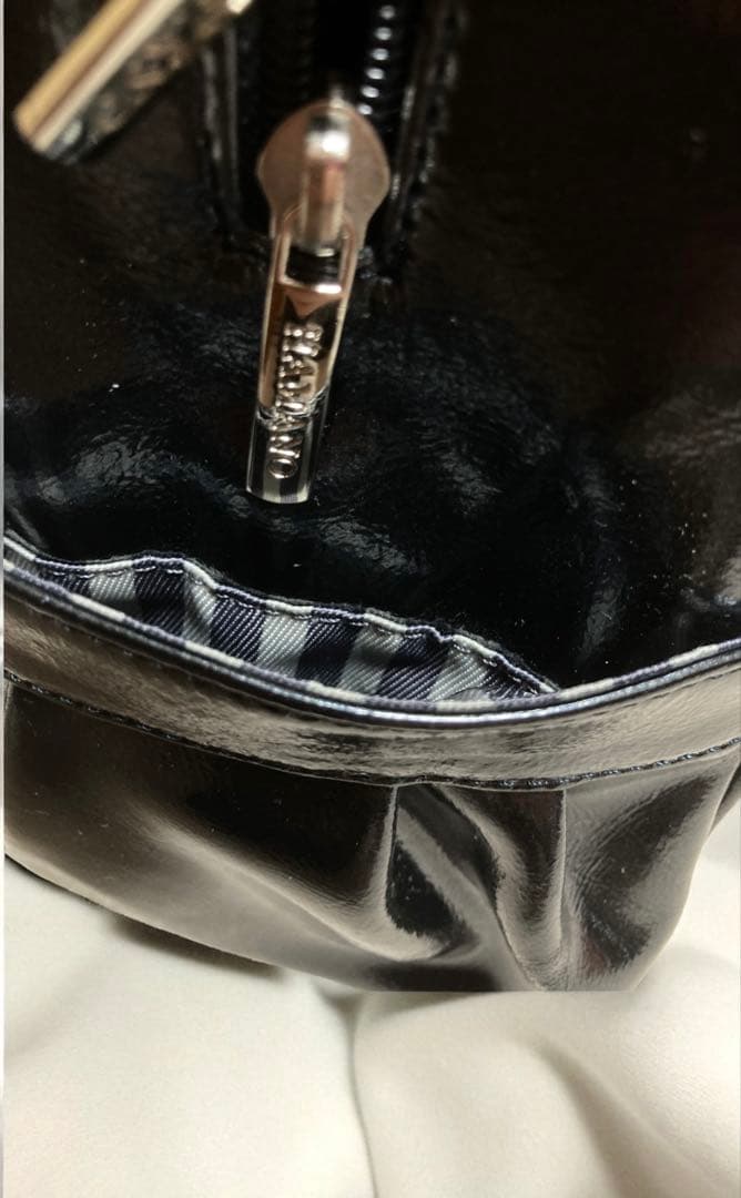 レアデザイン✴︎エナメルレザーボストン2wayショルダーy2kグランジ平成ギャル