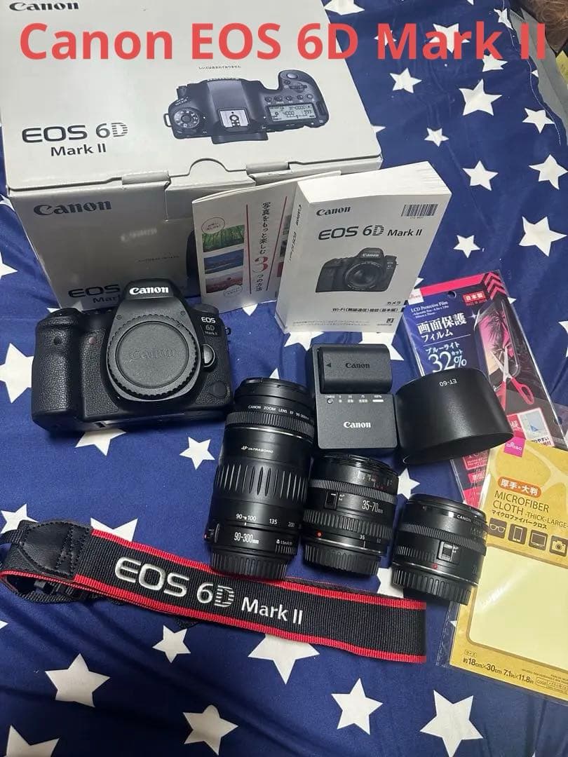 Canon EOS 6D Mark II 標準&望遠&単焦点トリプルレンズセット