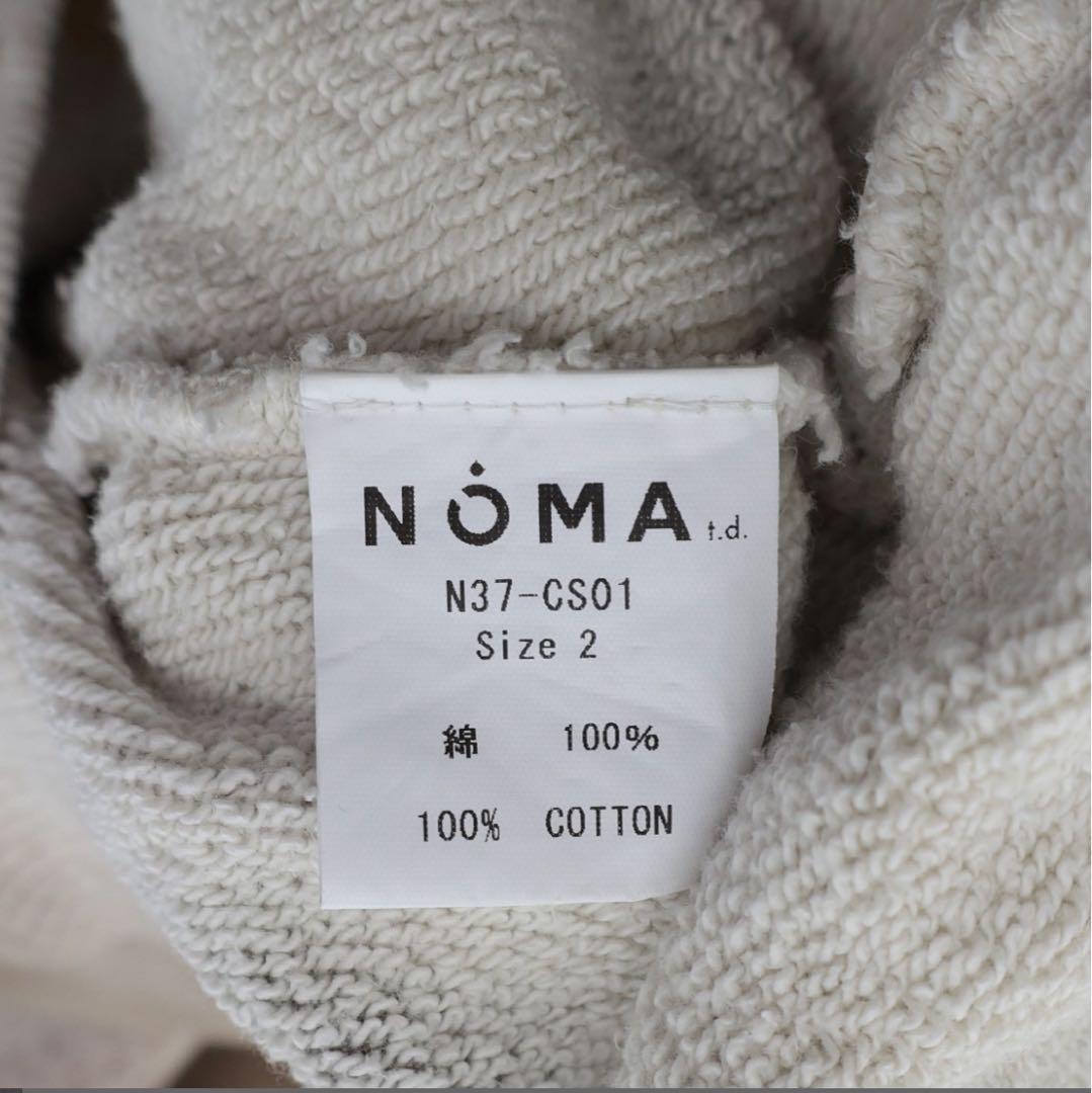 NOMA t．d．染加工デザインクルーネックスウェット