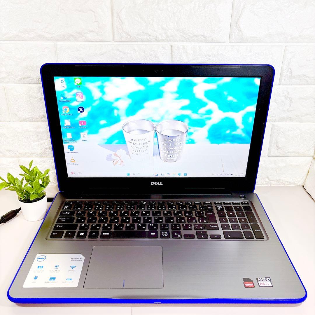希少なブルー✨SSDで快適 カメラ付き メモリ8GB ノートパソコン DELL