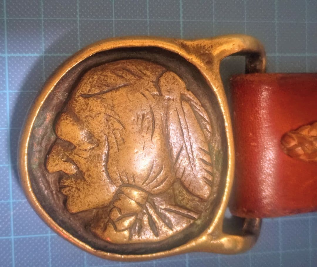 【希少】 goro's ゴローズ ベルト 真鍮 インディアン ヴィンテージ