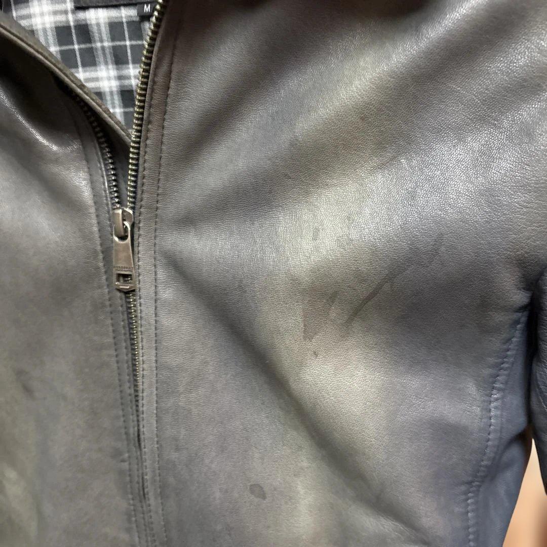 BURBERRY BLACK LABEL シングルライダース Mサイズ ネイビー