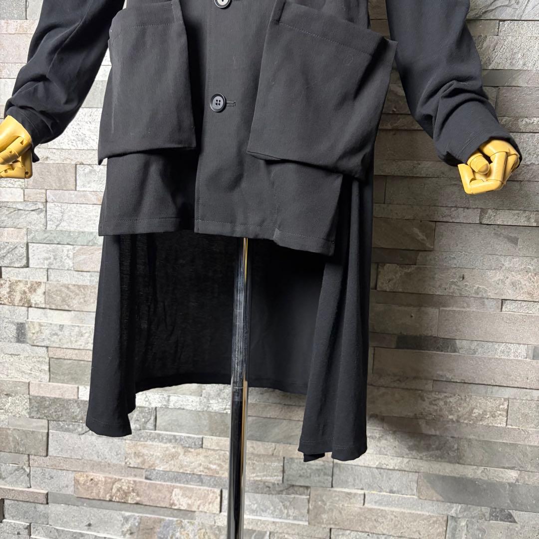 ヨウジヤマモト　+NOIR ロングシャツ ジャケット コート　変形